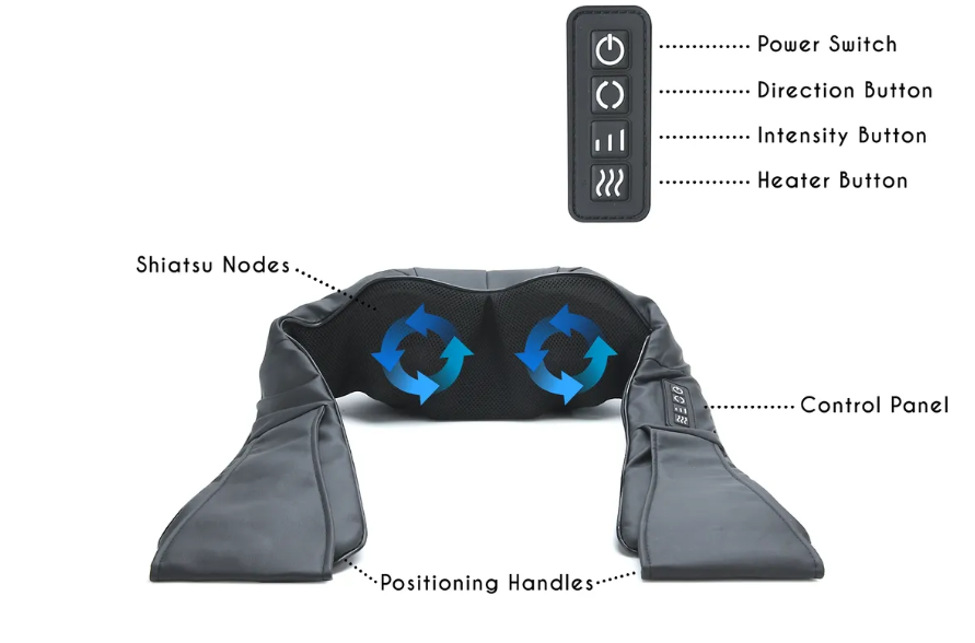 BATTERY POWERED SHIATSU MASSAGER